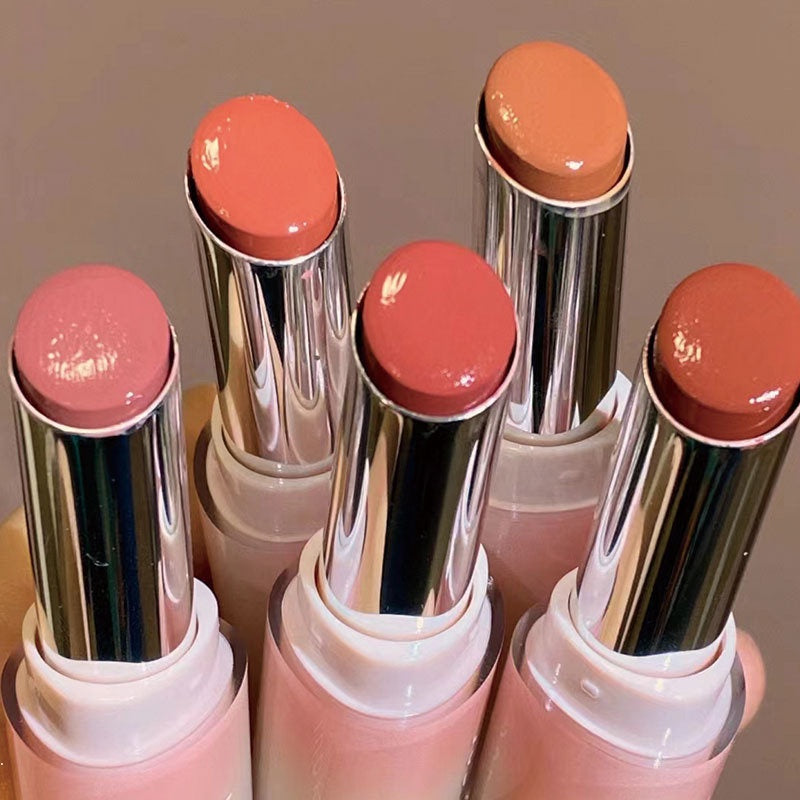 Kekemood Lipstick Colored Round Tube Mirror Surface Moisturize Moisturizing Water Proof Lasting Nature Lip Gloss