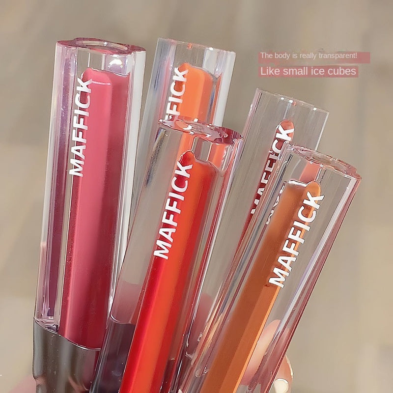 Maffick Lip Gloss Cute Bottle Mirror Moisturize Moisturizing Water Proof Lasting Lipstick