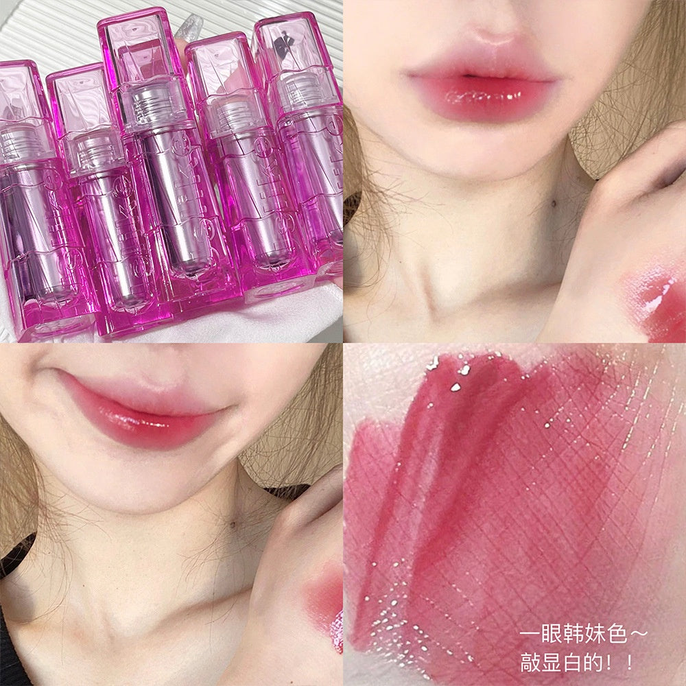 USLIKE Mirror Surface Lip Gloss Moisturizing Moisturize Lasting Water Proof Not Easy To Fade Nature Lipstick