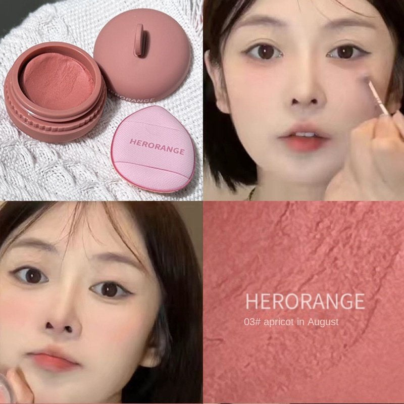 HERORANGE~ Sandwich Mousse Lasting Cream Natural Beautiful Powder Blusher