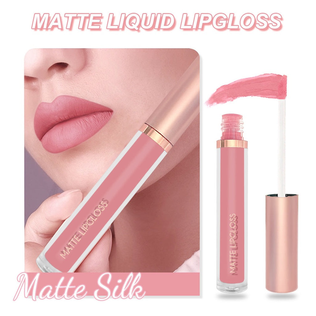 Matte Lip Gloss Not Easy To Fade Nature Moisturize Nude Color Lipstick