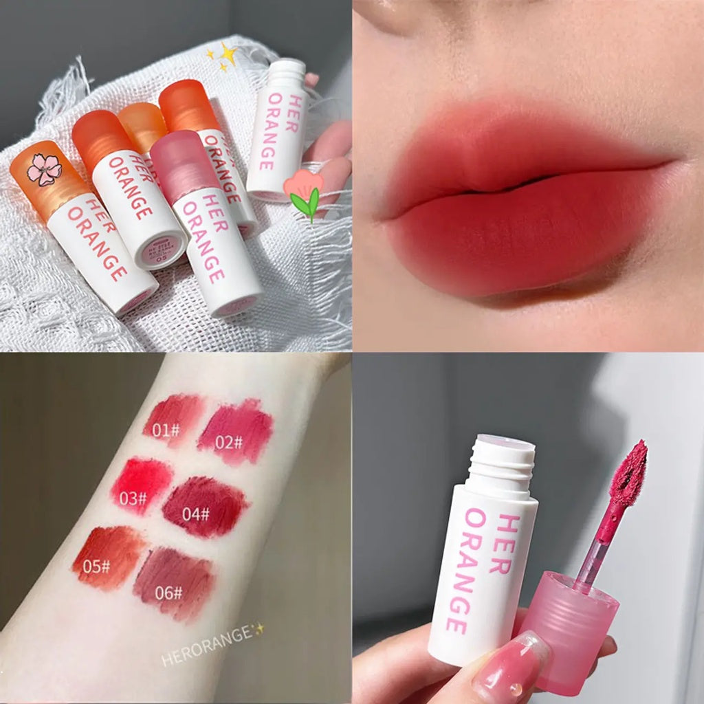 HERORANGE Lip Gloss Matte Moisturize Water Proof Not Easy To Fade Lasting Lipstick