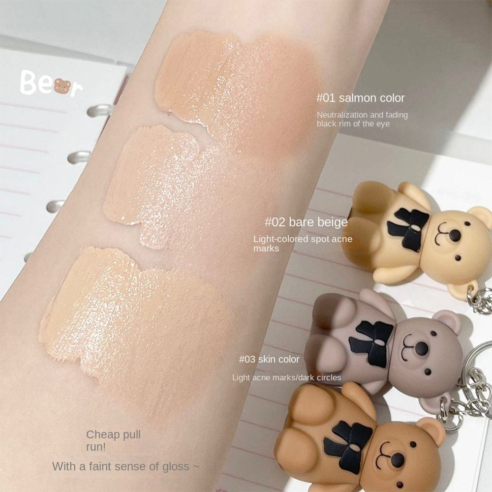 Art Value Bear Keychain Concealer Moisturize Moisturizing Water Proof Lasting Nature Cover Dark Circles Cover Acne Marks Liquid Concealer