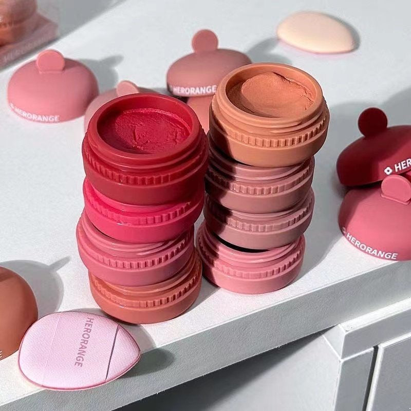 HERORANGE Cute Blush Matte Water Proof Lasting Monochrome Cheek Blusher