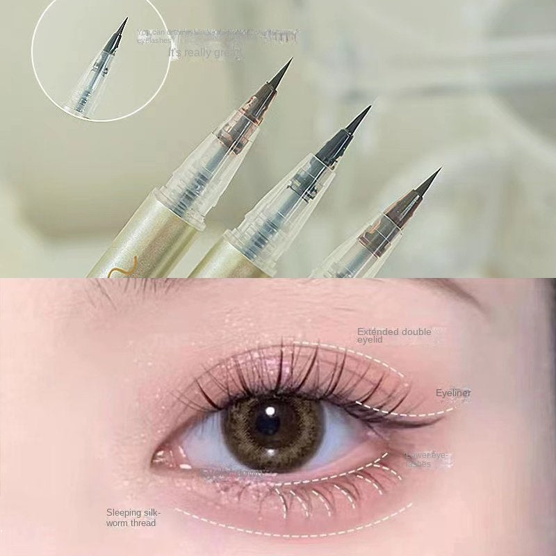 SUAKE Eyeliner Pencil Quick Dry Smooth Water Proof Sweat Resistant Lasting Difficult To Smudge Liquid Eyeliner