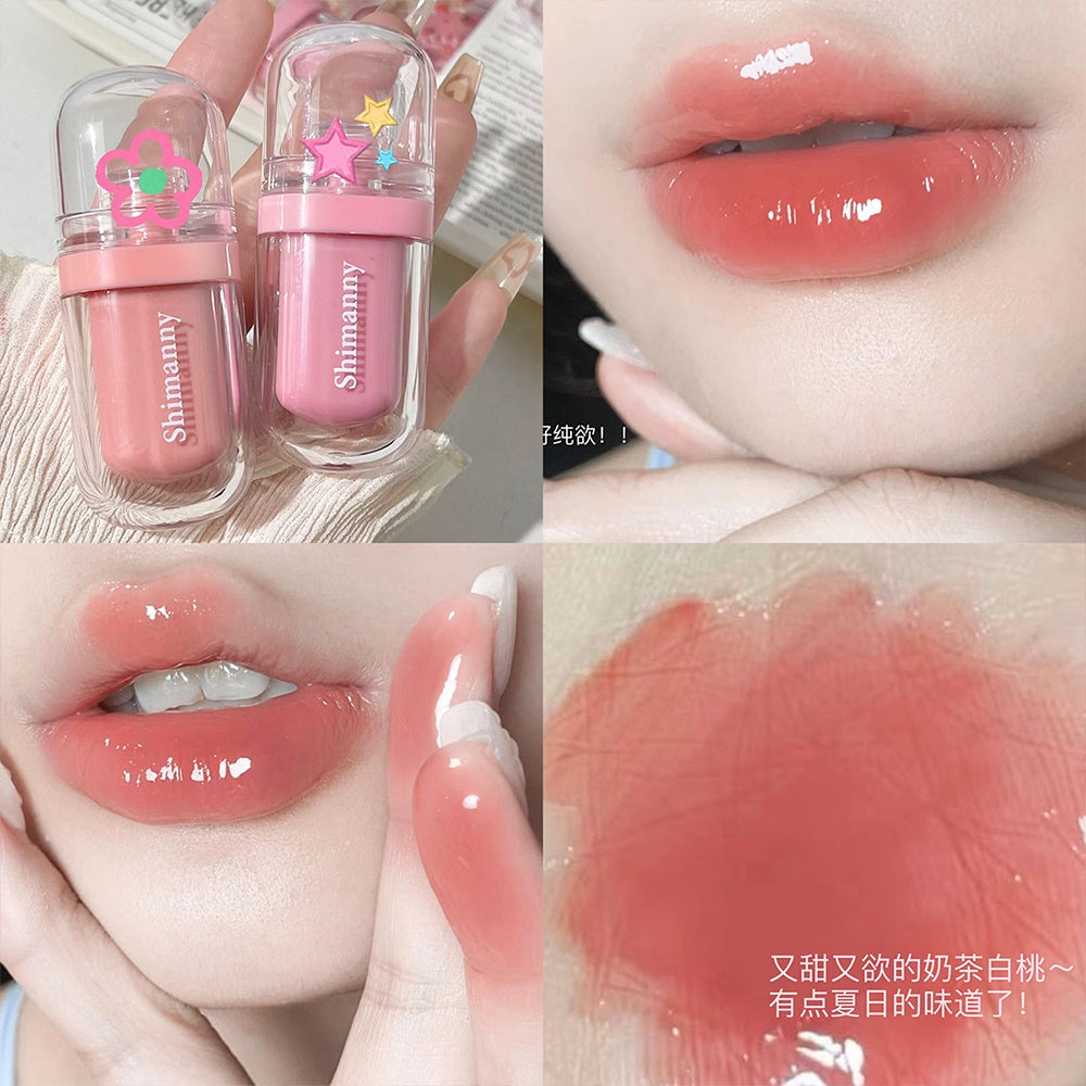 Popsicle Mirror Surface Lip Glaze Lip Gloss Moisturize Moisturizing Water Proof Lipstick