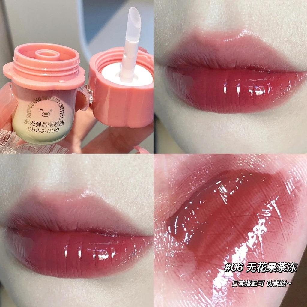 Flower Lip Gloss Moisturize Moisturizing Water Proof Lasting Not Easy To Fade Lipstick