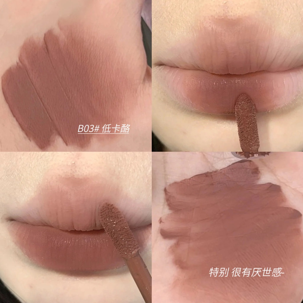 Bentayga Lip Gloss Brown Round Tube Matte Velvet Nourish Waterproof Lasting Lipstick