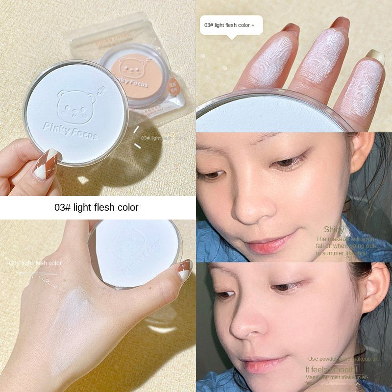 Bear Makeup Setting Powder Water Proof Sweatproof Oil Control Lasting Concealer Powder