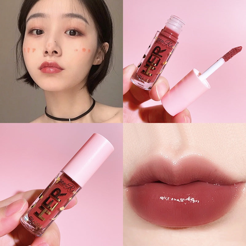 Mirror Surface Lip Gloss Moisturize Moisturizing Lip Glaze Water Proof Lasting Not Easy To Fade Jelly Lipstick