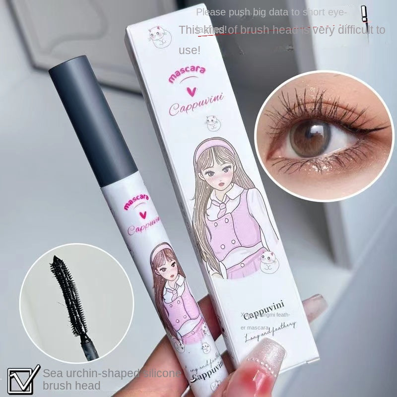 Cappuvin Little Girl Mascara Curl Lengthening Brown Beautiful Makeup Long-wearing Volumizing Water Proof Lasting Mascara