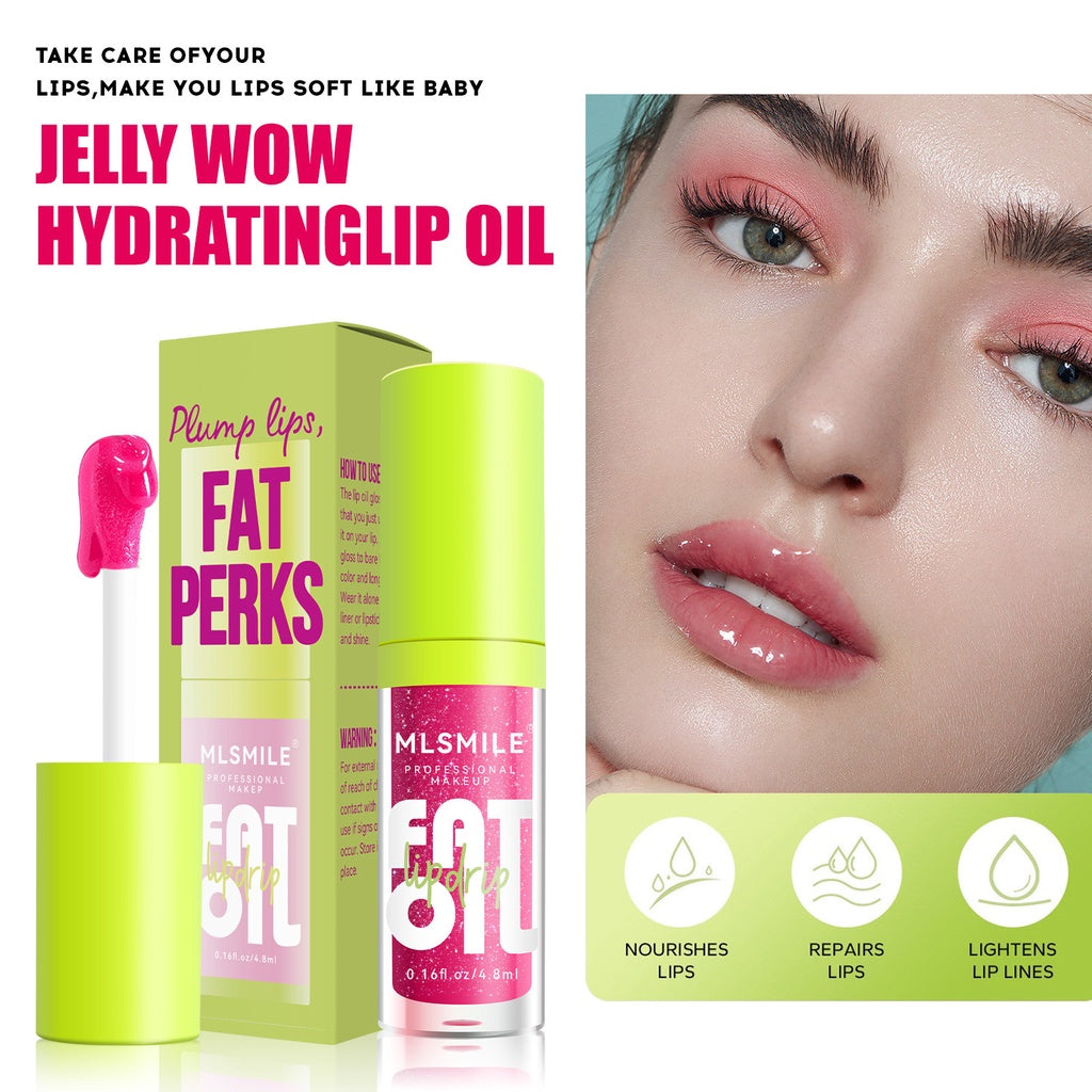 Lip Gloss Moisturize Moisturizing Lip Oil Water Proof Fine Flash Transparent Lipstick