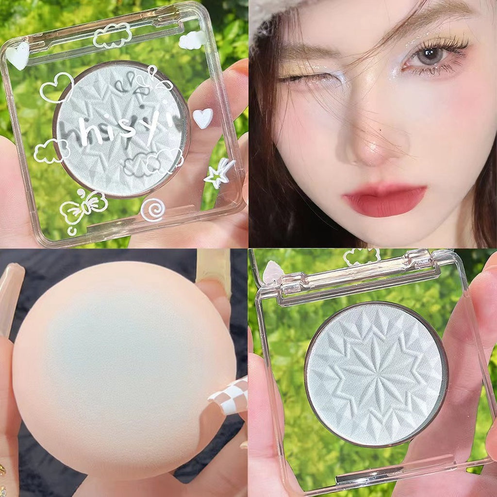 HISYI Monochrome Blusher Blush Cheek Purple Nature Water Proof Matte Thin Flash