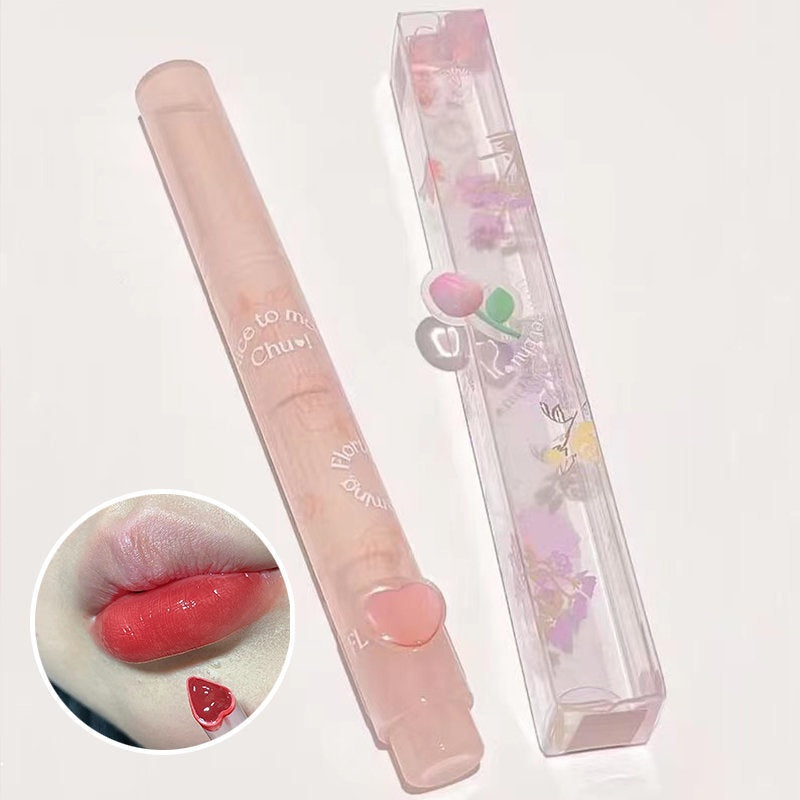 Flortte First Kiss Series Love Lipstick Pen Mirror Surface Lip Glaze Moisturize Moisturizing Lipstick