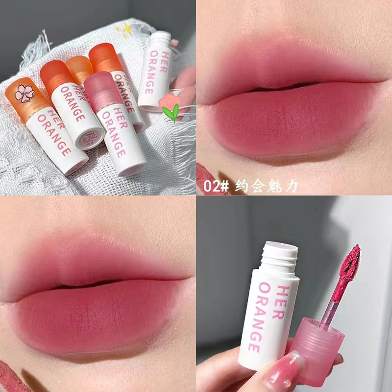 HERORANGE Lip Gloss Matte Moisturize Water Proof Not Easy To Fade Lasting Lipstick