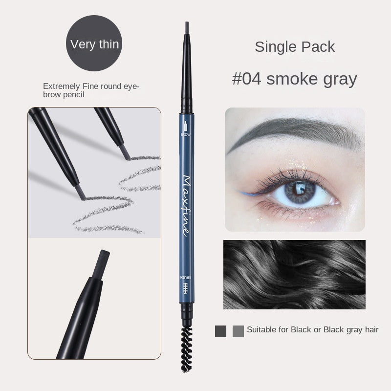 Maxfine Double Head Eyebrow Pencil Water Proof Nature Lasting Smooth Eyebrow Pencil