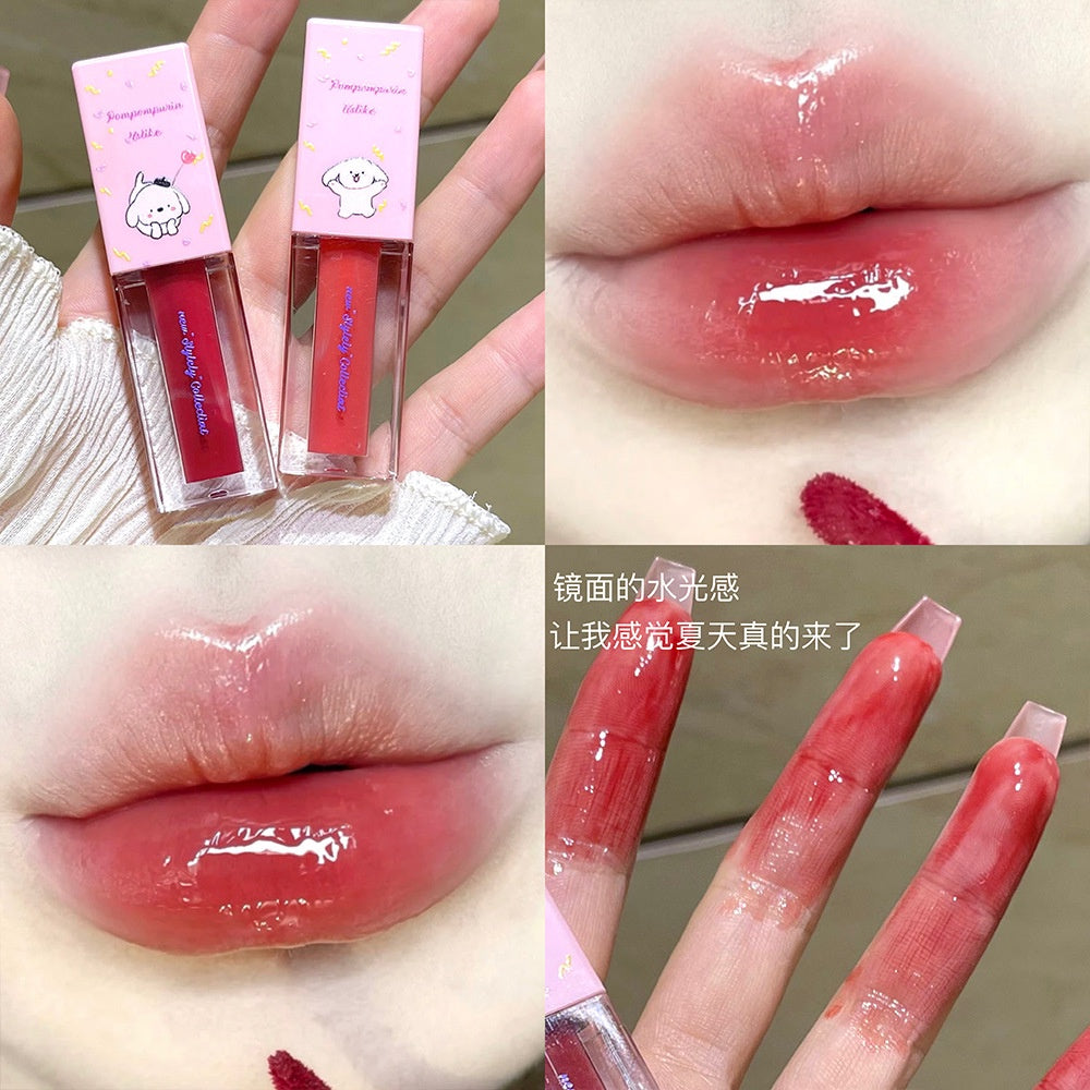 USLIKE Cartoon Lip Gloss Moisturize Moisturizing Nature Mirror Surface Lasting Not Easy To Fade Lip Gloss Lipstick