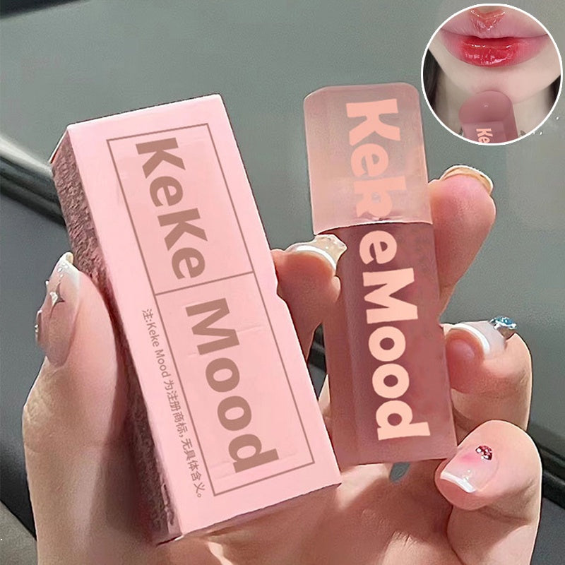 Kekemood Lip Gloss Square Tube Mirror Surface Moisturize Moisturizing Water Proof Lasting Lipstick