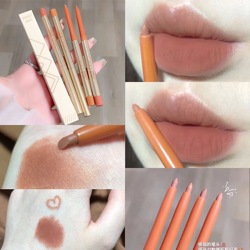 SWEET MINT Lip Thread Pen Shaping The Lip -shaped Lasting Water Proof Lipstick Matte Lip Gloss