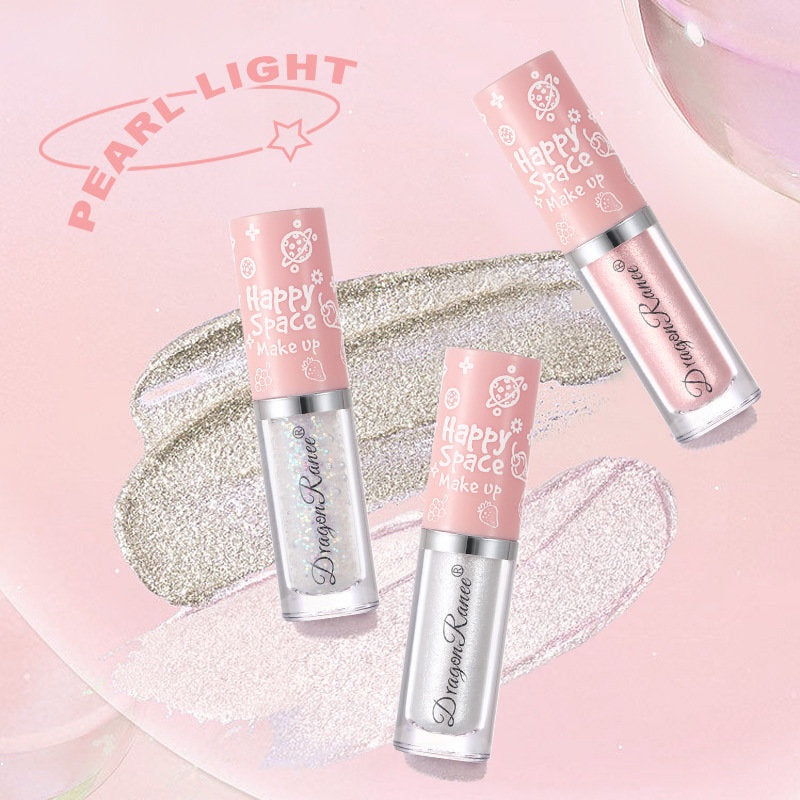 Liquid Eyeshadow Glitter Eye Shadow Pearlescent Shiny Lying Silkworm Penwater Proof Lasting  Highlight 8 Color