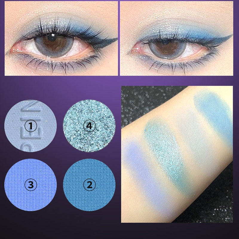 Eye Shadow Dark Series Matte Pearlescent Shiny Water Proof Lasting Not Easy To Fade Eyeshadow Palette