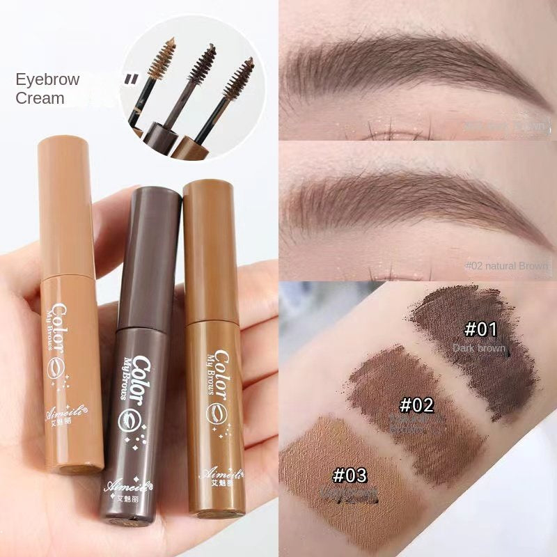 Novo 3D Eyelashes and Mascara Beautiful Lines, Waterproof, Eyebrows Not Faint Dark Brown Natural Brown Cosmetic Long Eyebrow