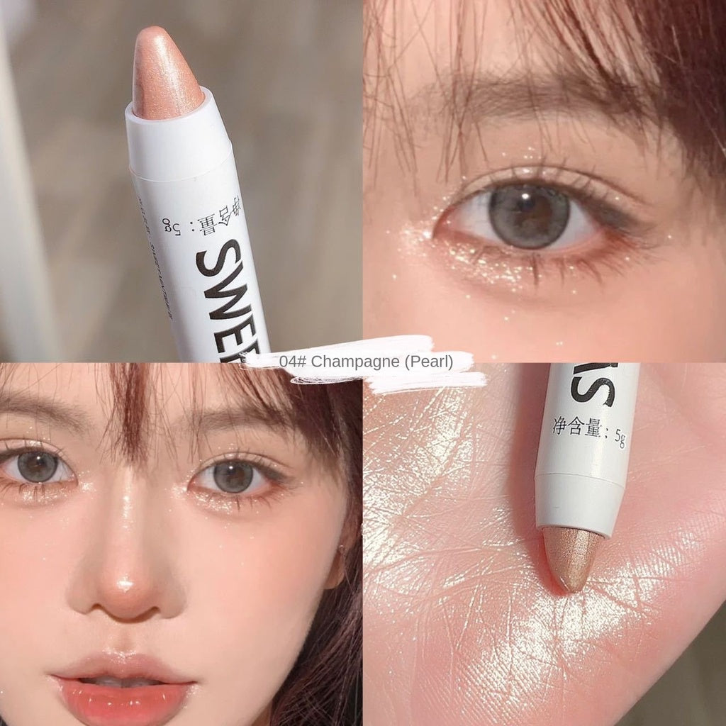 Sweet Mint Lying Silkworm Highlighter Brighten Eyes Pearl Pen Lasting Water Proof Matte Eye Shadow Stick