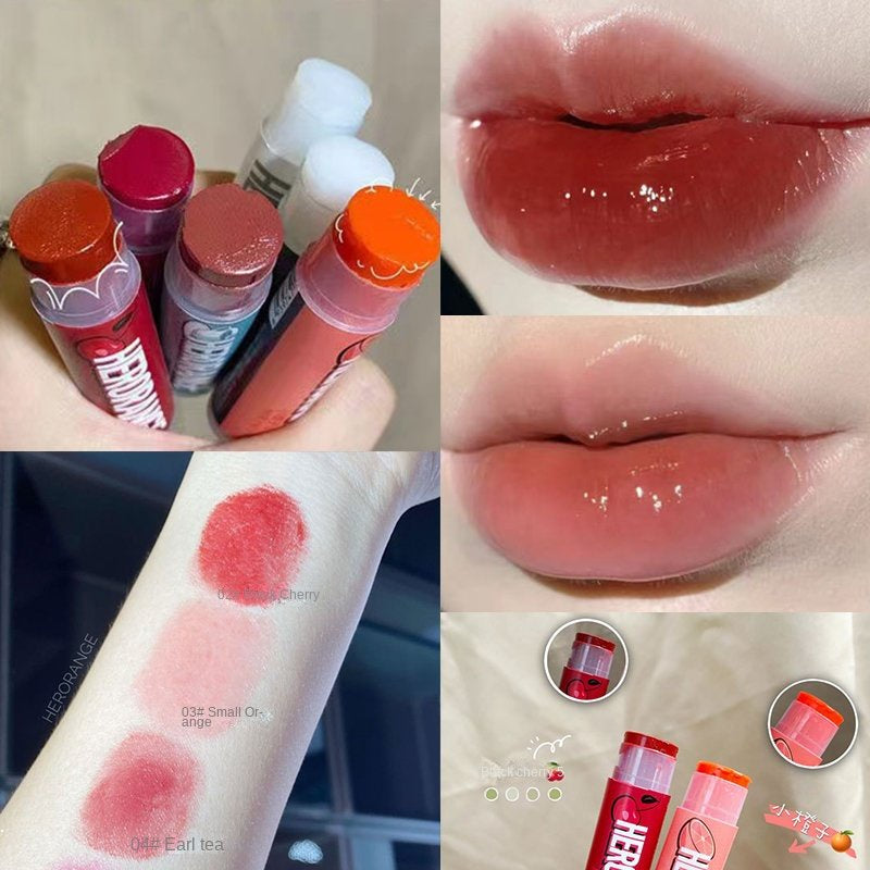 HERORANGE Lip Balm Moisturize Moisturizing Lasting Waterproof Lipstick Fruit Flavour Lip Mask Lip Cream