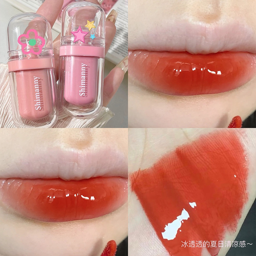 Popsicle Mirror Surface Lip Glaze Lip Gloss Moisturize Moisturizing Water Proof Lipstick