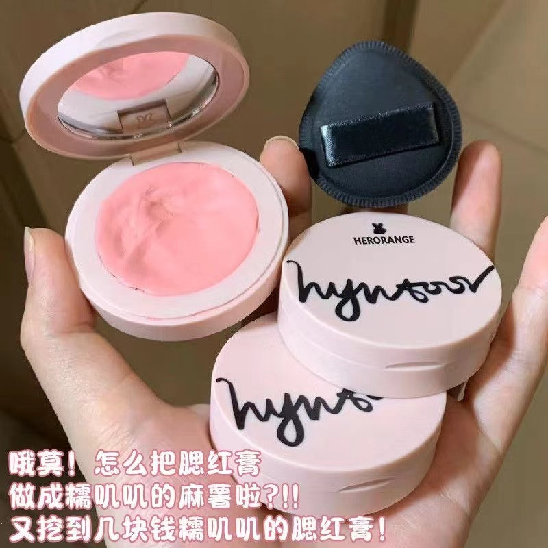 HERORANGE Monochrome Blush Cream Matte Moisturize Water Proof Lasting Blush