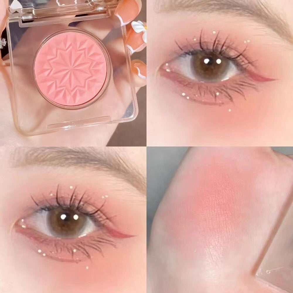 HISYI Monochrome Blusher Blush Cheek Purple Nature Water Proof Matte Thin Flash