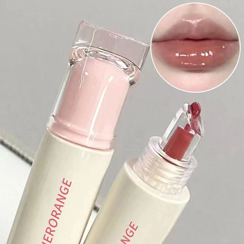 Herorange Jelly Lip Gloss Mirror Moisturize Moisturizing Water Proof Lasting Lipstick