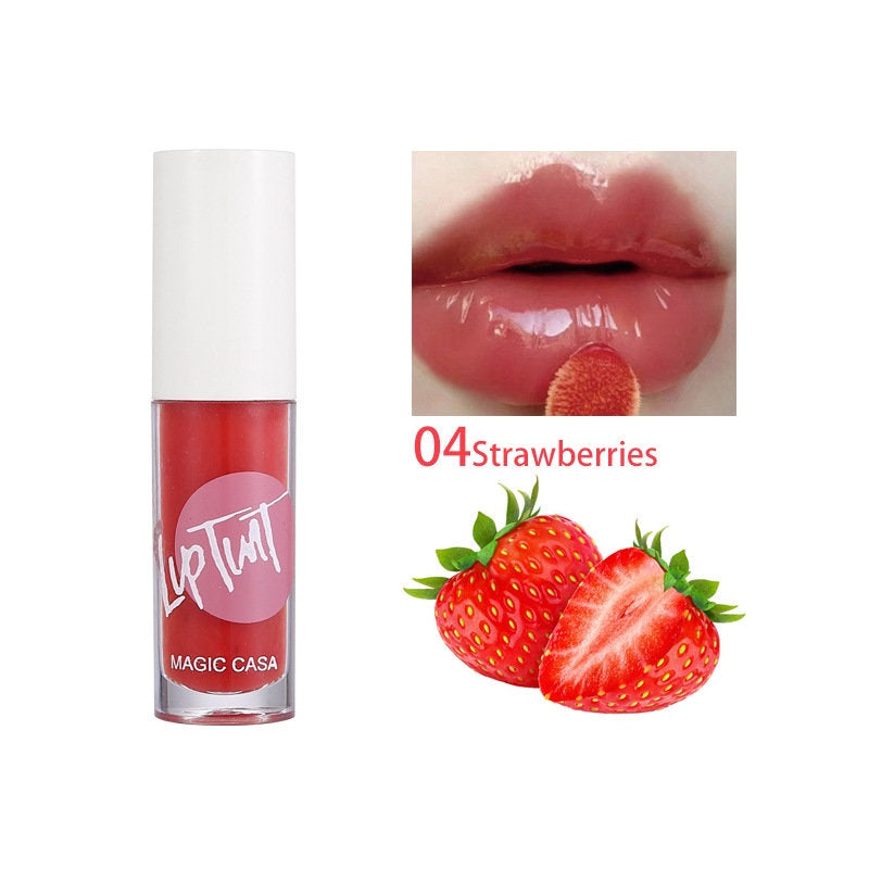 MAGIC CASA Lip Oil Sweet Fruit Flavor Lip Gloss Moisturizing Moisturize Lasting Water Proof Lipstick