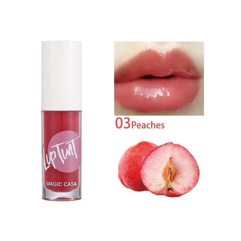 MAGIC CASA Lip Oil Sweet Fruit Flavor Lip Gloss Moisturizing Moisturize Lasting Water Proof Lipstick