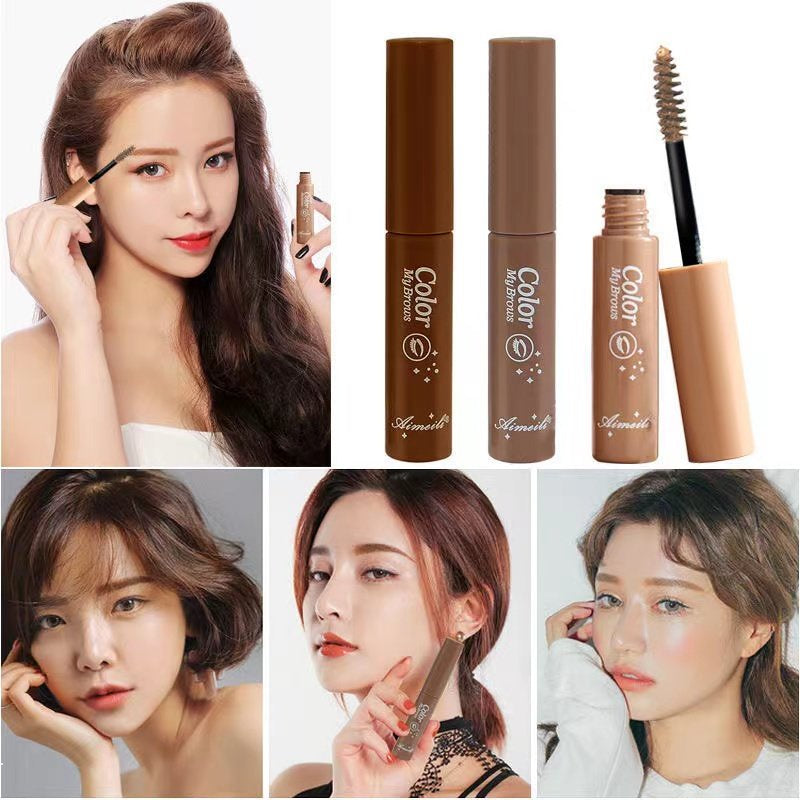 Novo 3D Eyelashes and Mascara Beautiful Lines, Waterproof, Eyebrows Not Faint Dark Brown Natural Brown Cosmetic Long Eyebrow