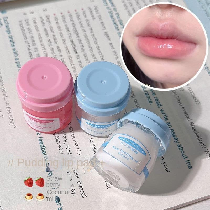 HERORANGE Lip Mask Coconut Strawberry Lip Jelly Moisturize Moisturizing Lighten Lip Lines Exfoliation Lip Care Lip Balm