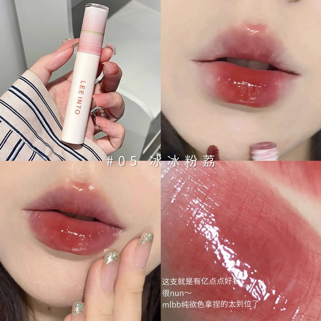 LEE INTO Lip Gloss Mirror Surface Moisturizing Moisturize Water Proof Lasting Not Easy To Fade Lipstick