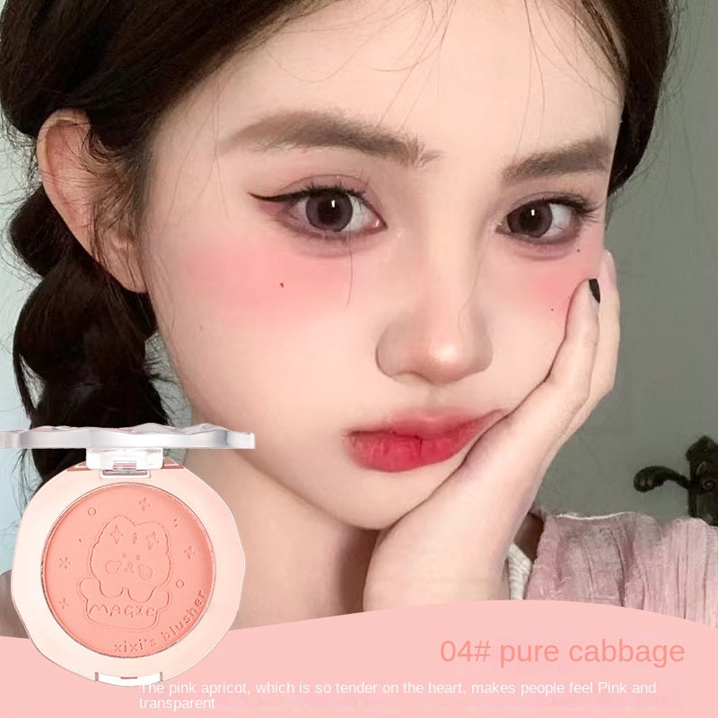 Xixi Matte Blush Purple Water Proof Lasting Nature Brighten Blusher