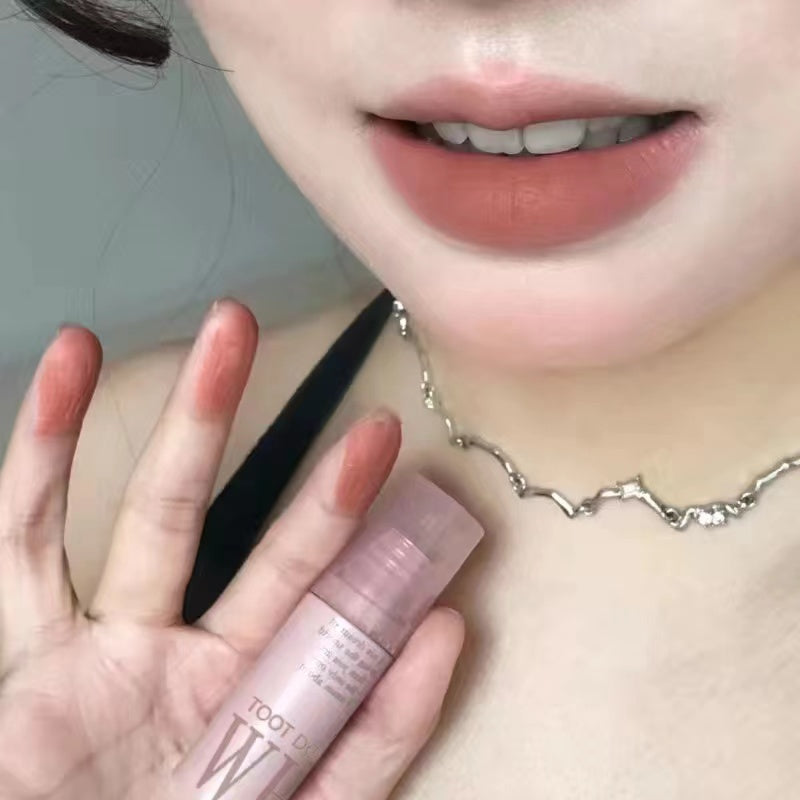 Toot Dodo Velvet Lip Gloss Small Round Tube Not Easy To Fade Moisturize Matte Waterproof Lasting Lipstick