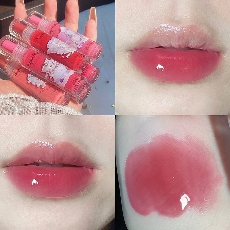 Cappuvini Cat Lip Gloss Lip Essence Lip Glaze Lip Oil Protection Mirror Surface Moisturize Moisturizing Water Proof Lipstick