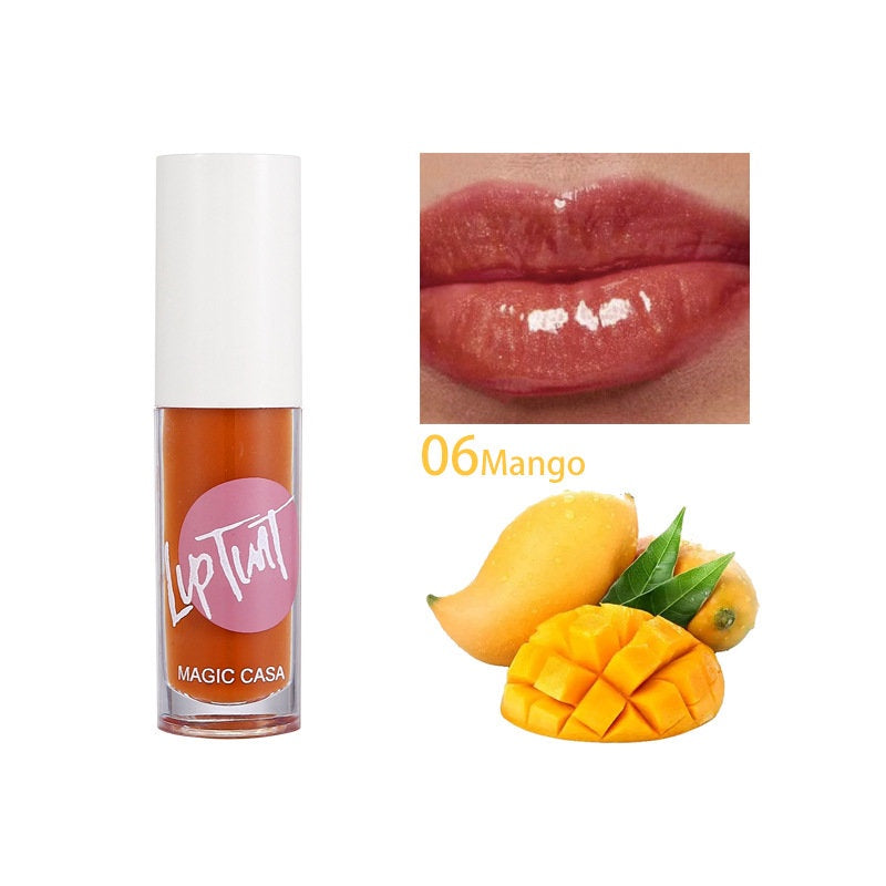 MAGIC CASA Lip Oil Sweet Fruit Flavor Lip Gloss Moisturizing Moisturize Lasting Water Proof Lipstick