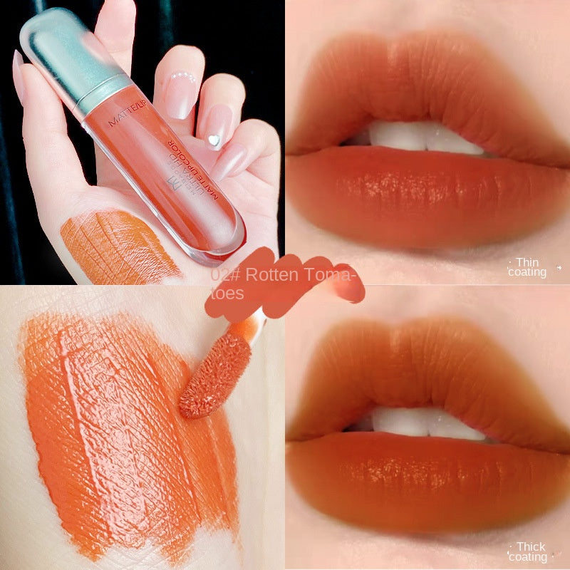 Ice Cream Lip Gloss Matte Velvet Moisturizing Water Proof Lasting Lipstick