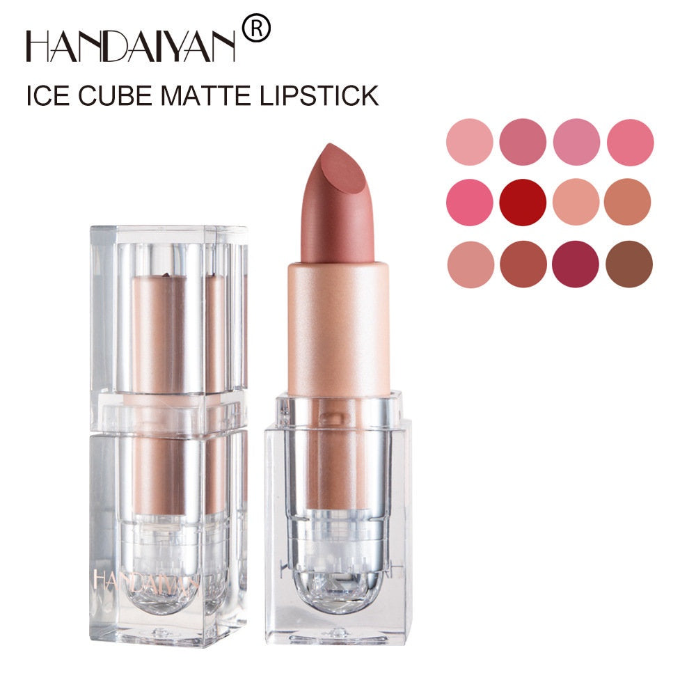 Matte Lipstick Water Proof Lasting Square Tube Ice Cube Lip Gloss