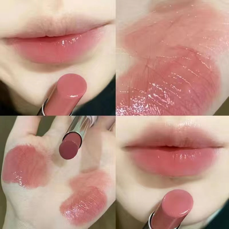 Lipstick Colored Round Tube Mirror Surface Moisturize Moisturizing Water Proof Lasting Nature Lip Gloss