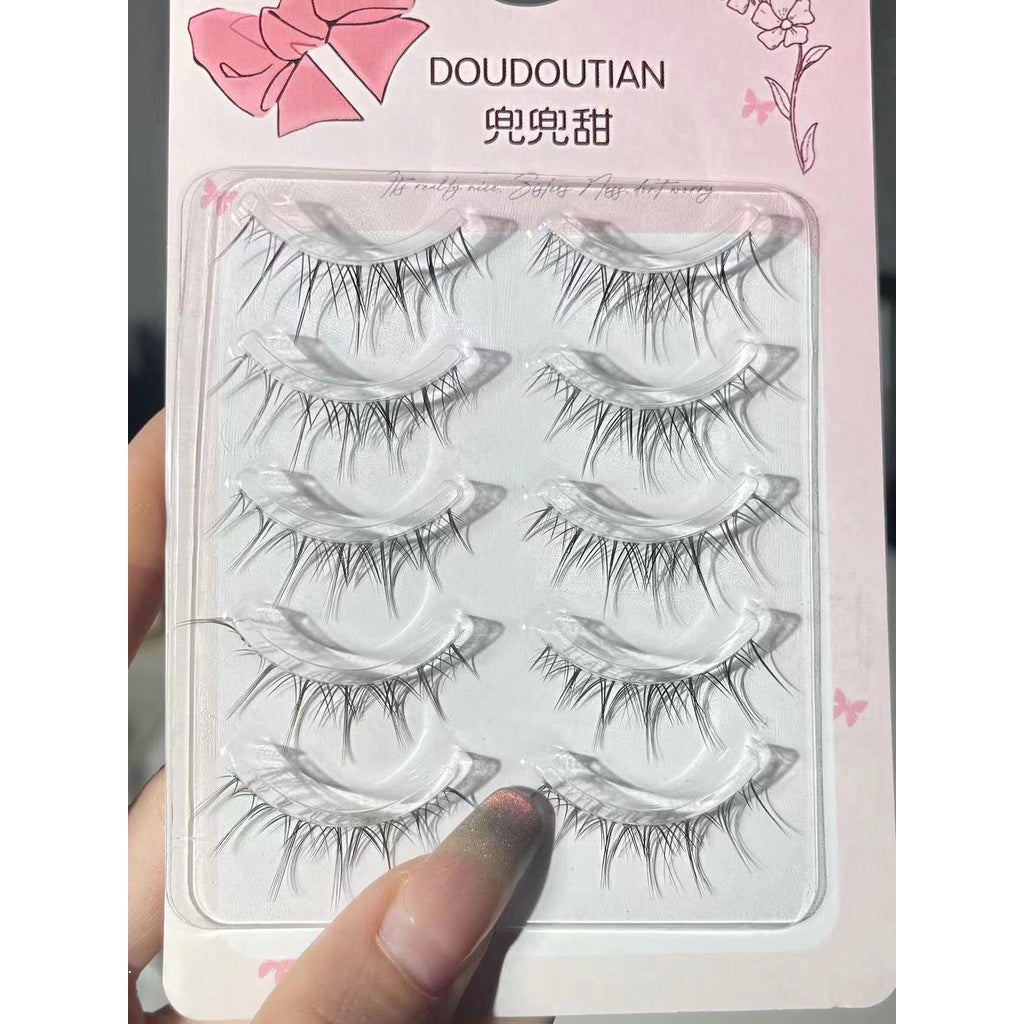 Comic Eyelashes Transparent Stalk Fake Eyelashes Nature Lasting Durable Convenient Fake Eyelashes