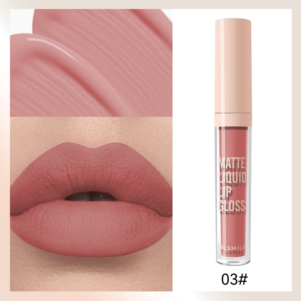 Lip Gloss Mirror Surface Matte Moisturize Moisturizing Lasting Non Stick Cup Does Not Fade Liquid Lipstick