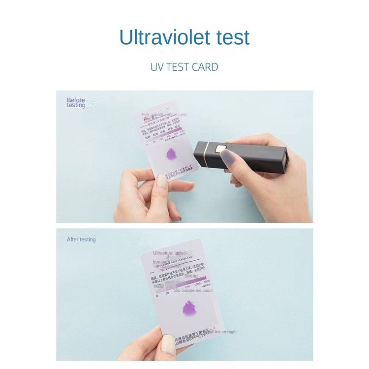 Sunscreen UV Test Card Plastic Card Ultraviolet Inductive Card