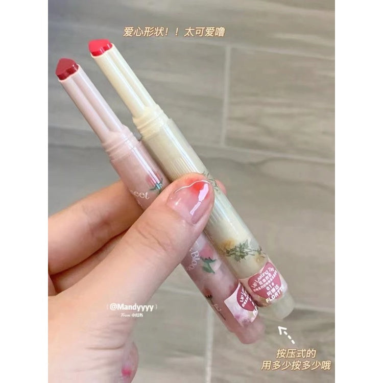 Flortte First Kiss Series Love Lipstick Pen Mirror Surface Lip Glaze Moisturize Moisturizing Lipstick