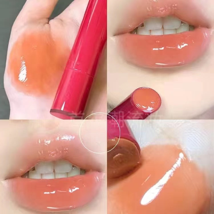 HERORANGE Red Lipstick Mirror Moisturize Moisturizing Water Proof Lasting Lip Gloss