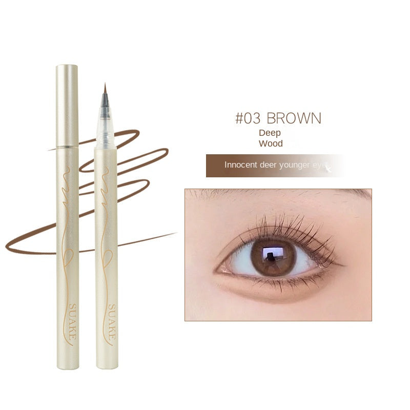 SUAKE Eyeliner Pencil Quick Dry Smooth Water Proof Sweat Resistant Lasting Difficult To Smudge Liquid Eyeliner